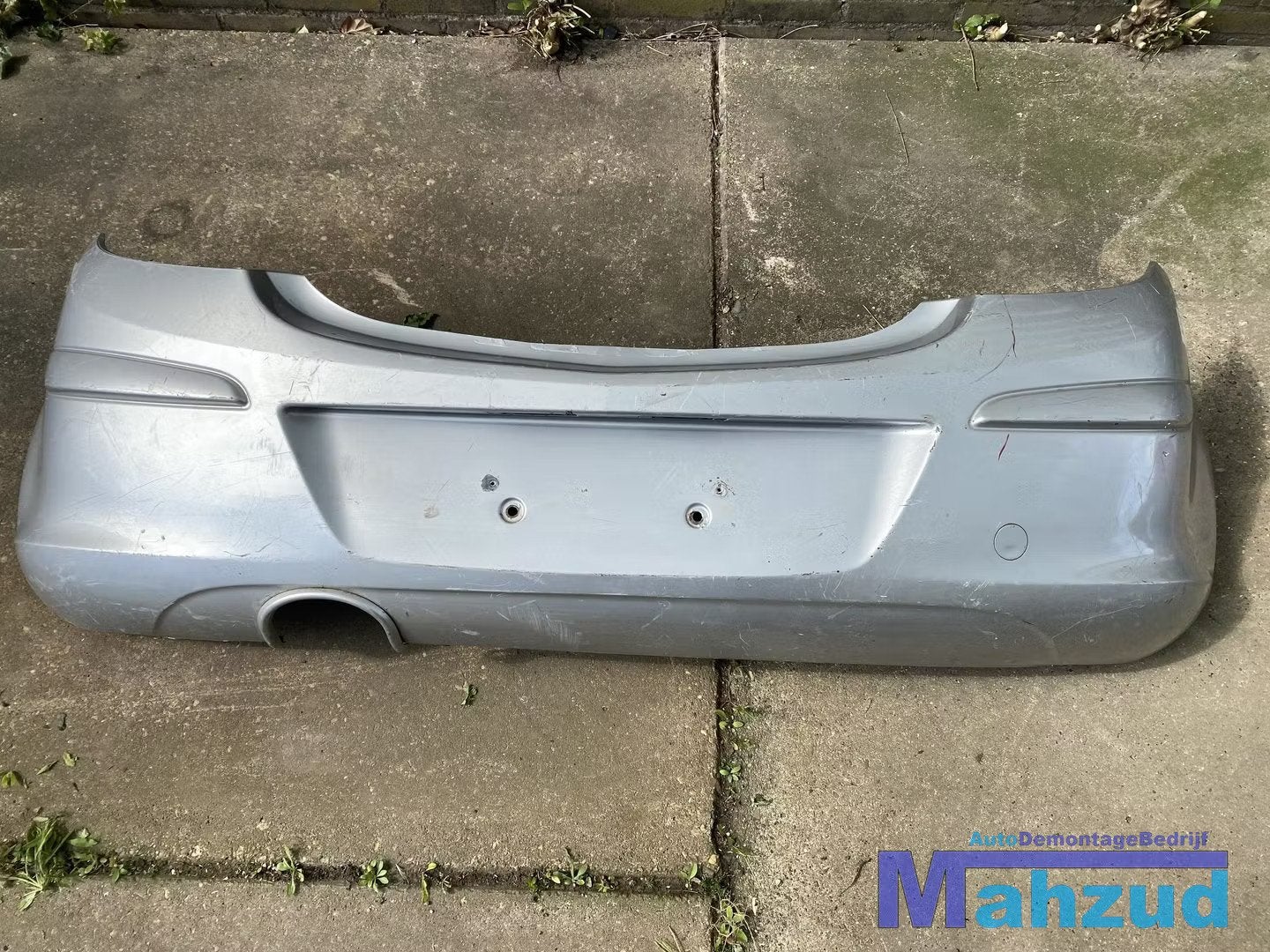 OPEL CORSA D Zilver grijs achterbumper 5 deurs 2006-2014, Gebruikt, Opel Automobile GmbH, Ophalen of Verzenden, Kontakt@opel-infoservice.de