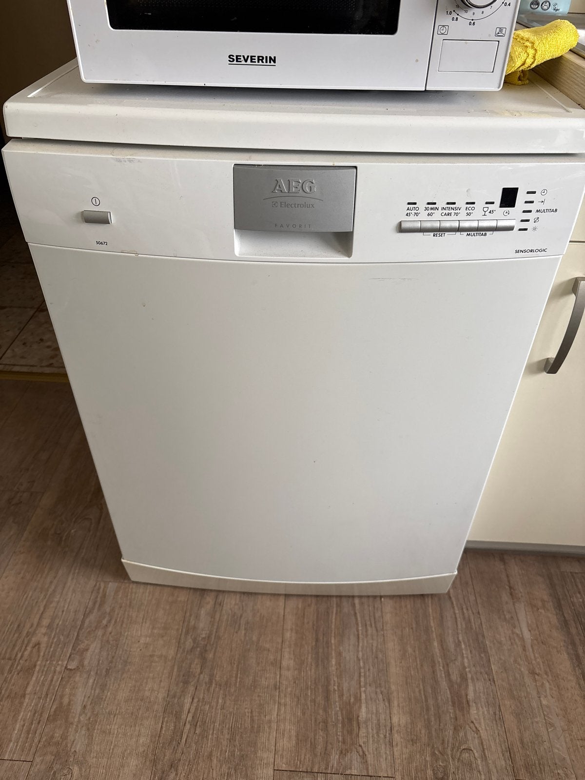 AEG Favorit 50672 Vrijstaande Vaatwasser, Ophalen, Gebruikt, 60 cm of meer, Eco programma