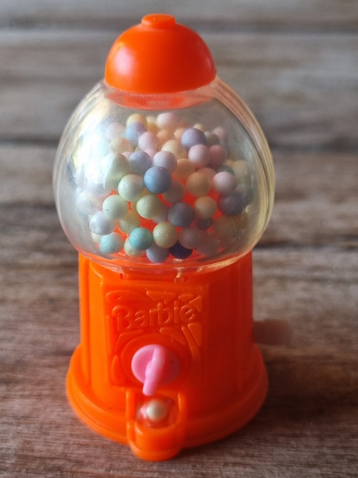 Retro Barbie kauwgomballenautomaatje, Ophalen of Verzenden, Gebruikt