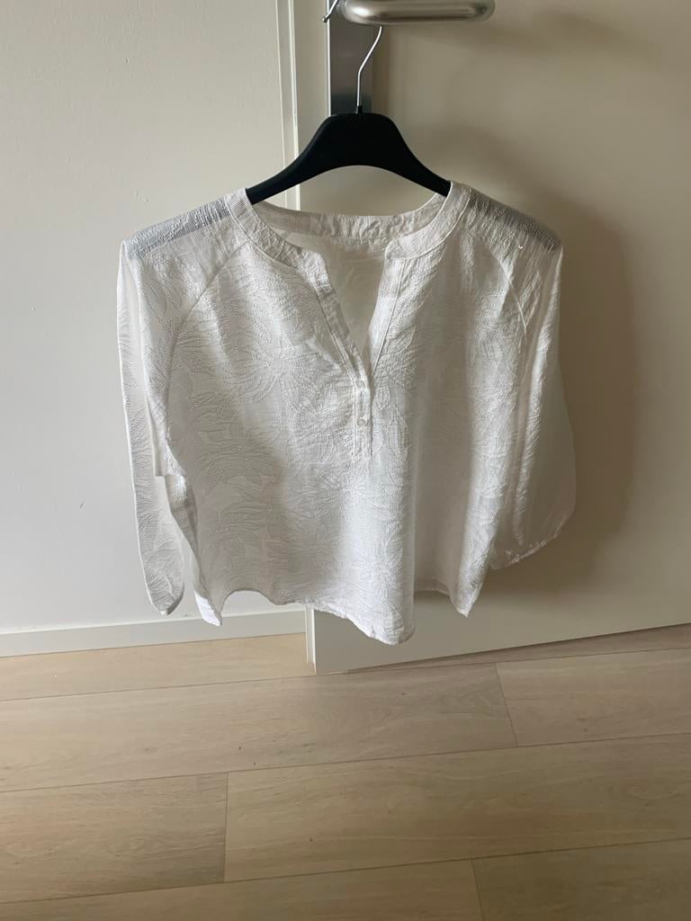 Anna van Toor witte blouse maat M, Maat 38/40 (M), Wit, Ophalen of Verzenden, Zo goed als nieuw