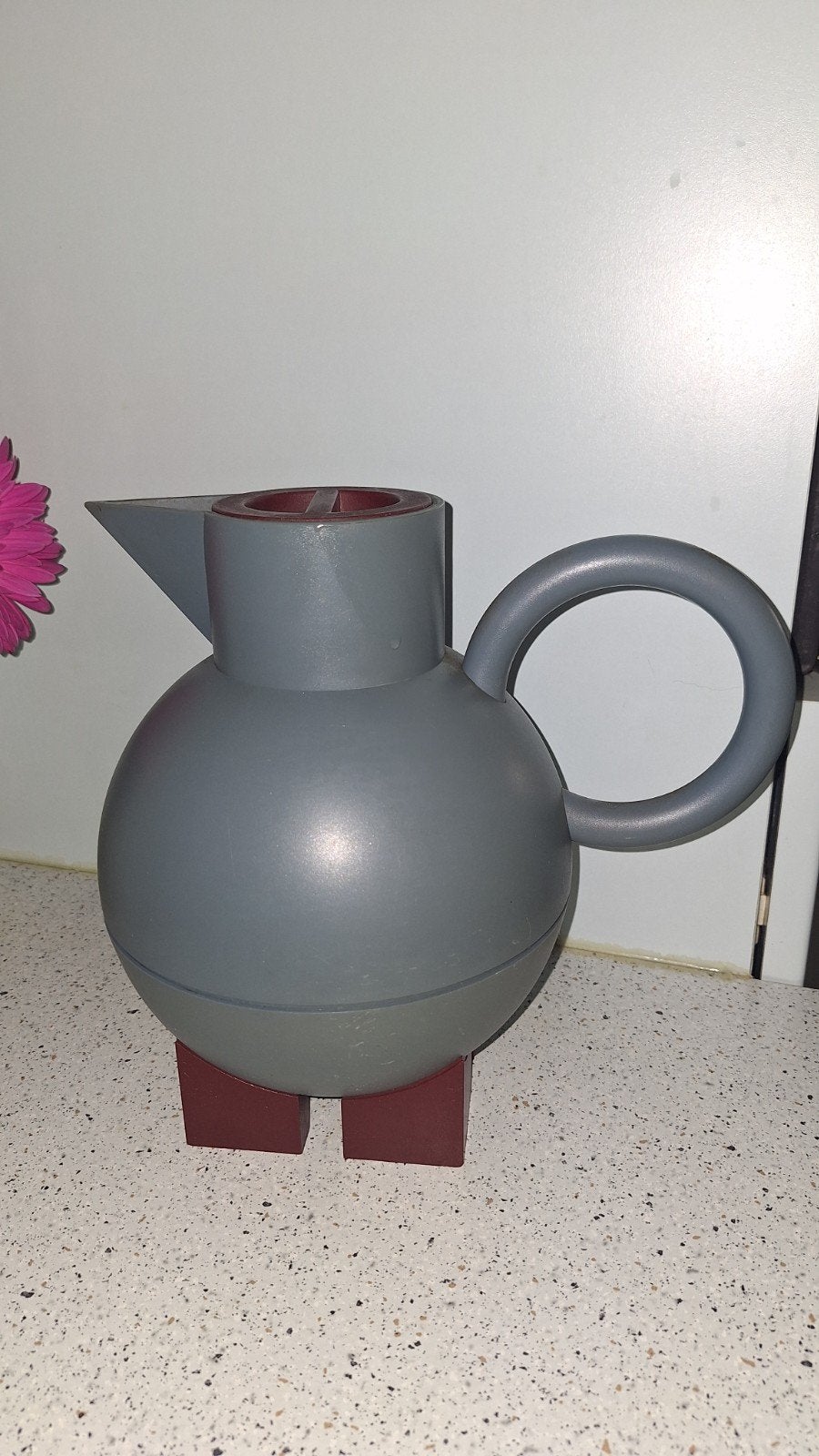 Alessi Vintage  thermoskan, Theepot/fluitketel, Gebruikt, Kunststof, Ophalen of Verzenden