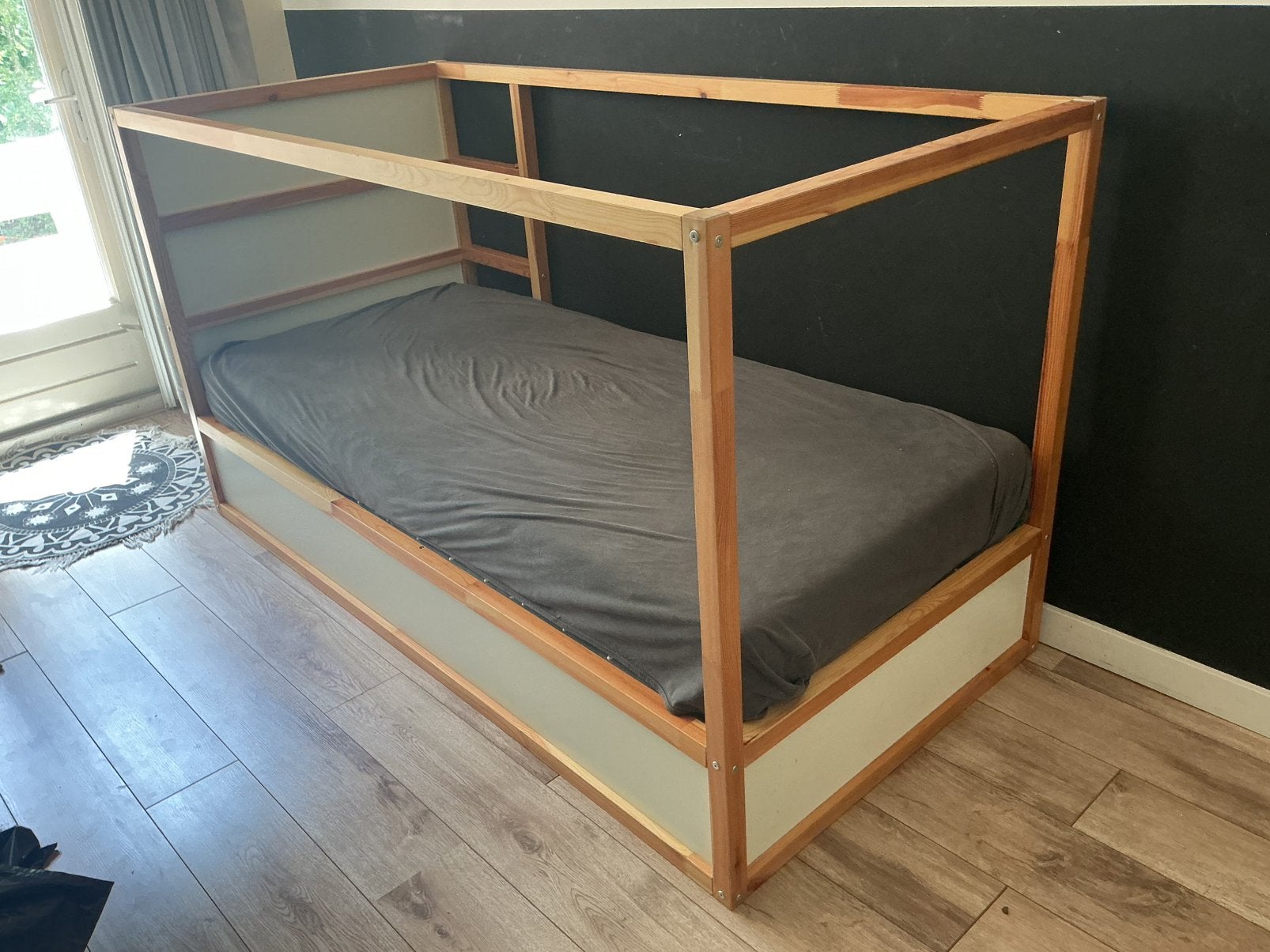 Kura kinderbed met jungletent, Ophalen, Gebruikt, Halfhoogslaper