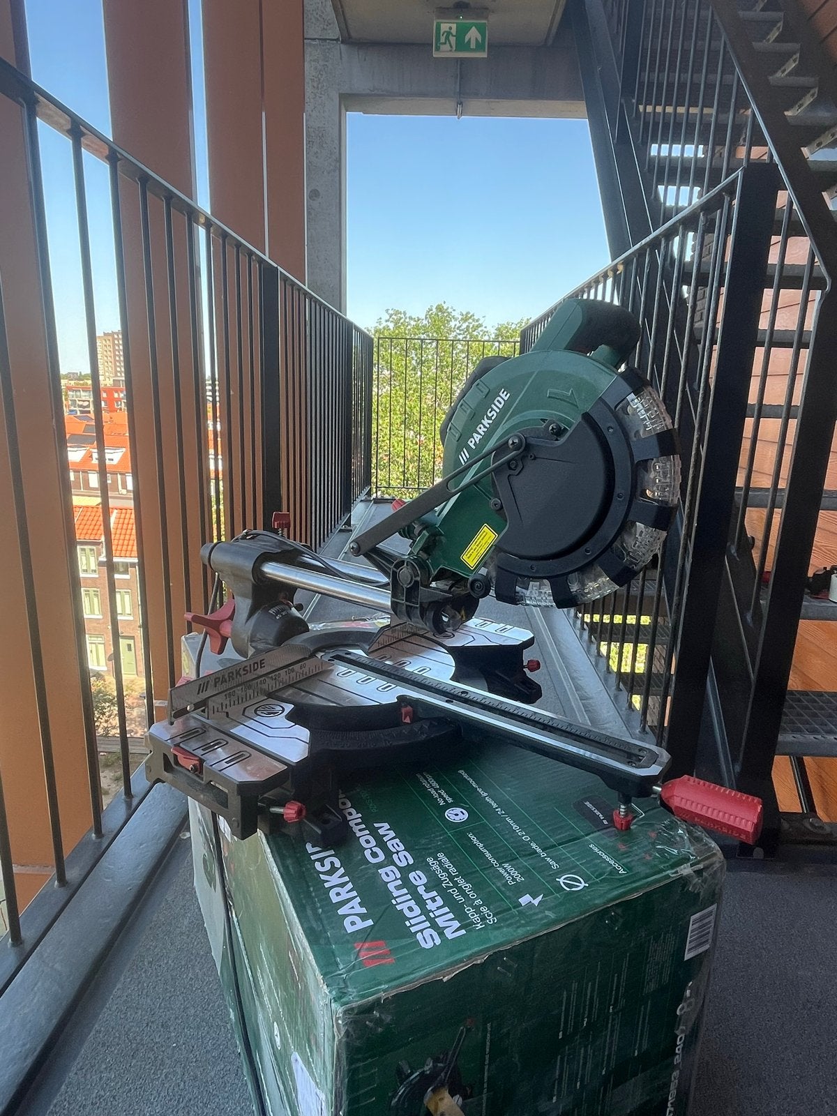 Parkside Afkortzaag PZKS 2000 C3 - Nieuw in doos, Ophalen, 70 mm of meer, Zo goed als nieuw, Afkortzaag