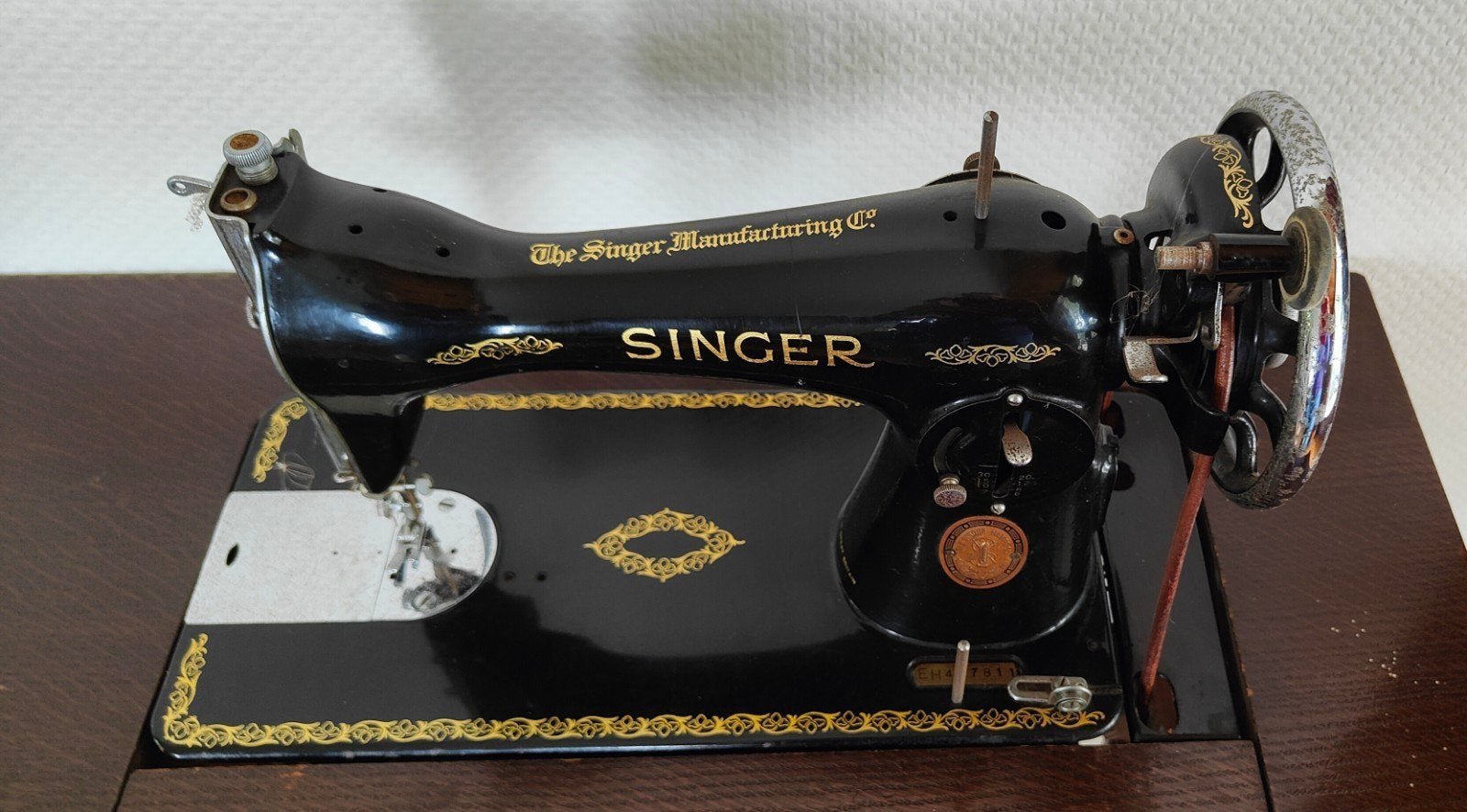 Antieke Singer Naaimachine met Handleiding en Accessoires, Ophalen of Verzenden