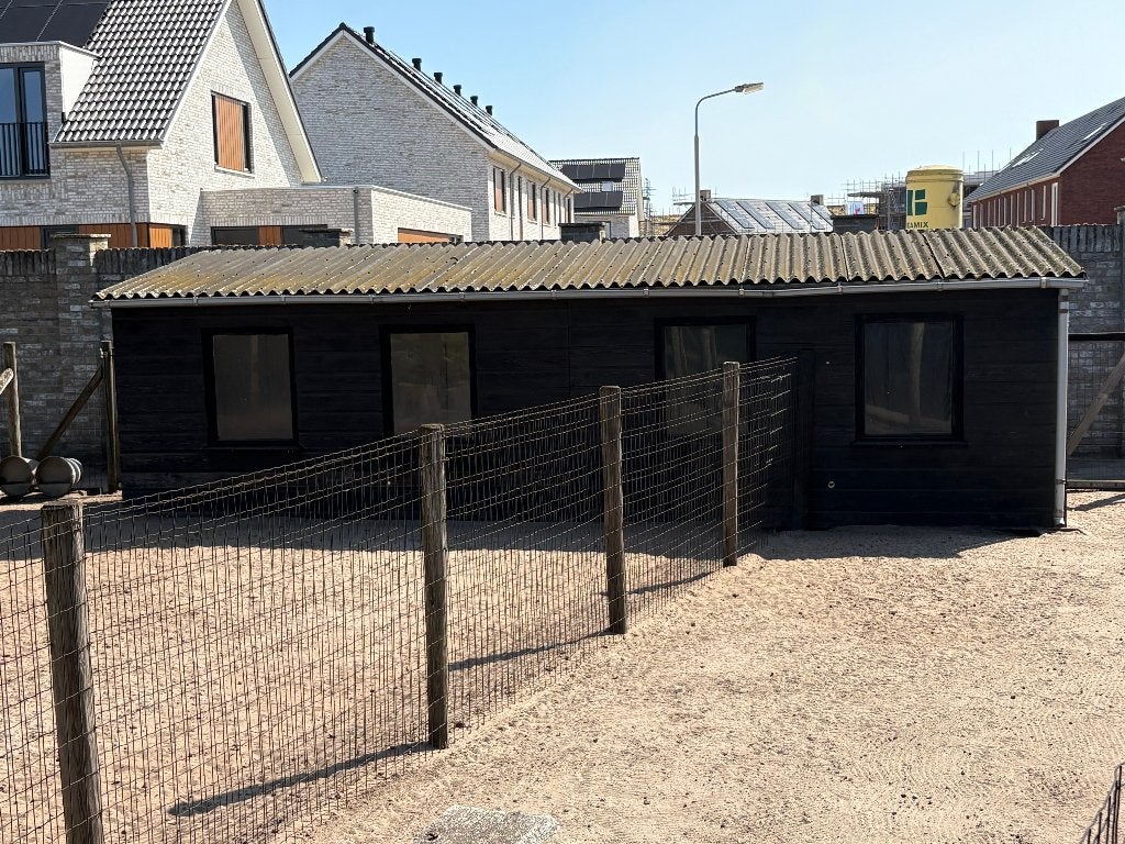 Gratis kippenhok-uitloop-electronisch toegangsluik-legbakken, Dieren en Toebehoren, Pluimvee | Toebehoren, Ophalen, Gebruikt, Kippenhok of Kippenren