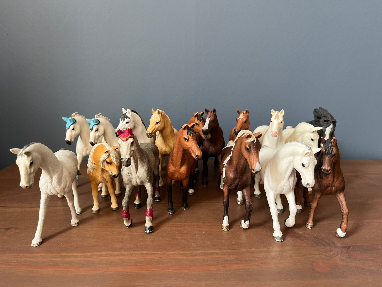 Schleich paarden verzameling!, Ophalen of Verzenden, Gebruikt, Paard, Beeldje of Figuurtje