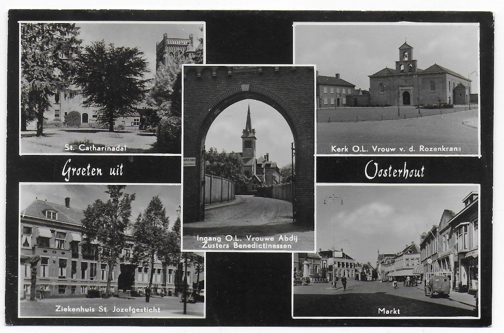 Oosterhout Gelopen Ansichtkaart ( B6702), Verzamelen, Ansichtkaarten | Nederland, Ophalen of Verzenden, 1960 tot 1980, Gelopen