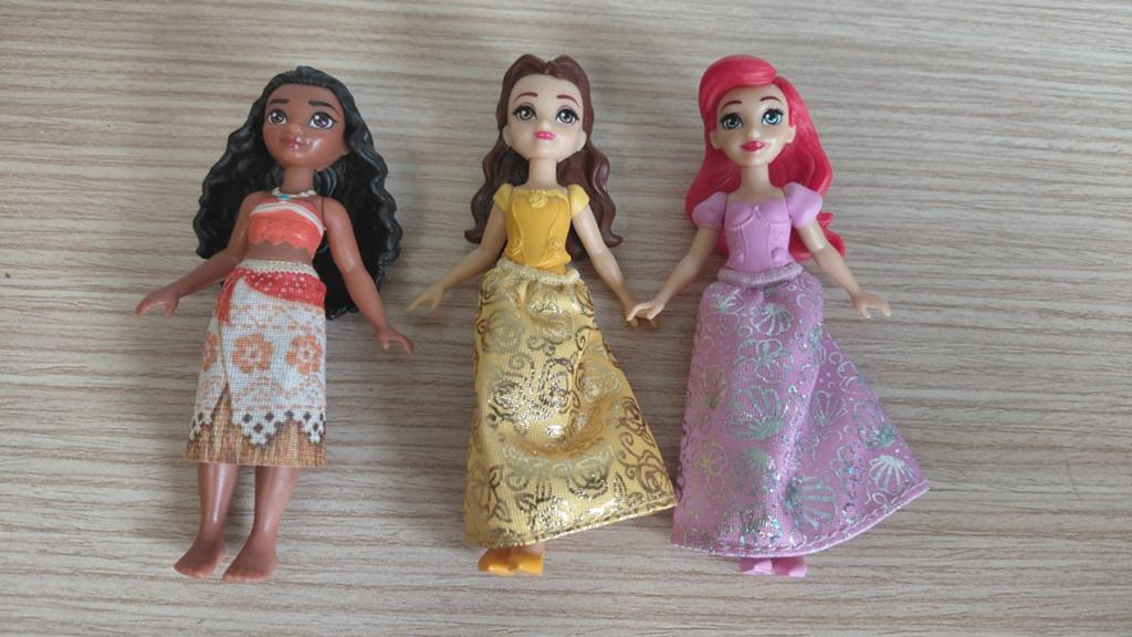 Disney poppetjes 3 prinsessen, Ophalen of Verzenden, Zo goed als nieuw