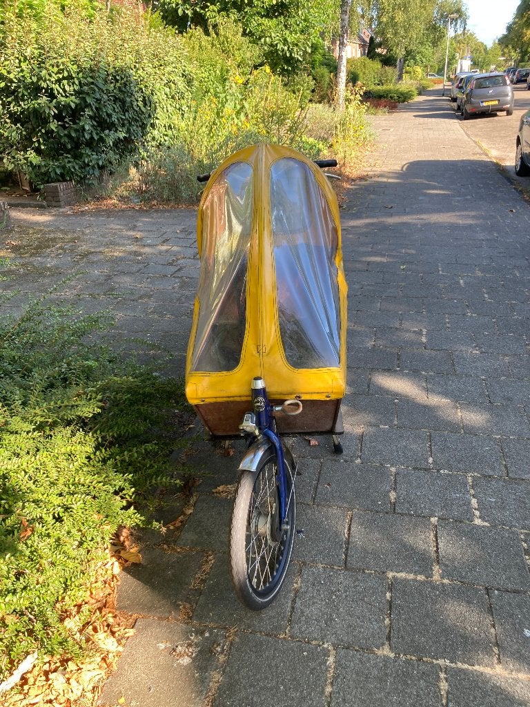 Bakfiets voor een klusser, Fietsen en Brommers, Fietsen | Bakfietsen, Gebruikt, 2 kinderen, Schijfrem, Ophalen