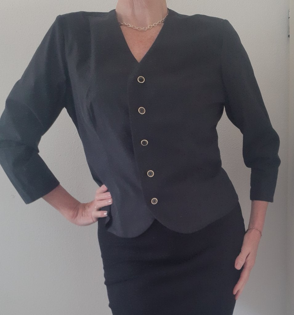 Heel mooi zwart jasje m/l, Kleding | Dames, Maat 38/40 (M), Zwart, Ophalen of Verzenden, Zo goed als nieuw