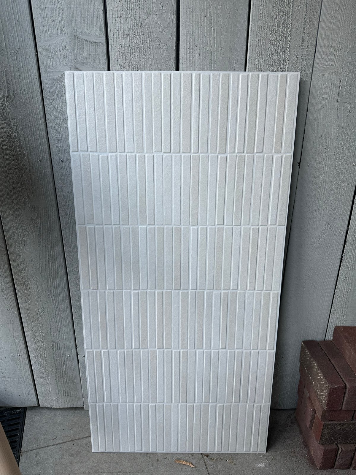 Designtegel Lands White Stripes 60x120cm, Ophalen, 60 cm of meer, Keramiek, Nieuw