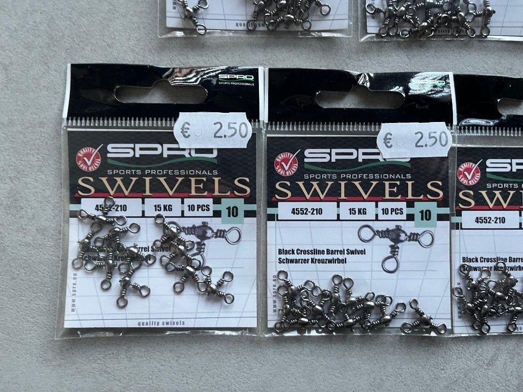 adv 267 / NIEUW set 5 pakjes 3wegs wartel SPRO, Ophalen of Verzenden, Nieuw
