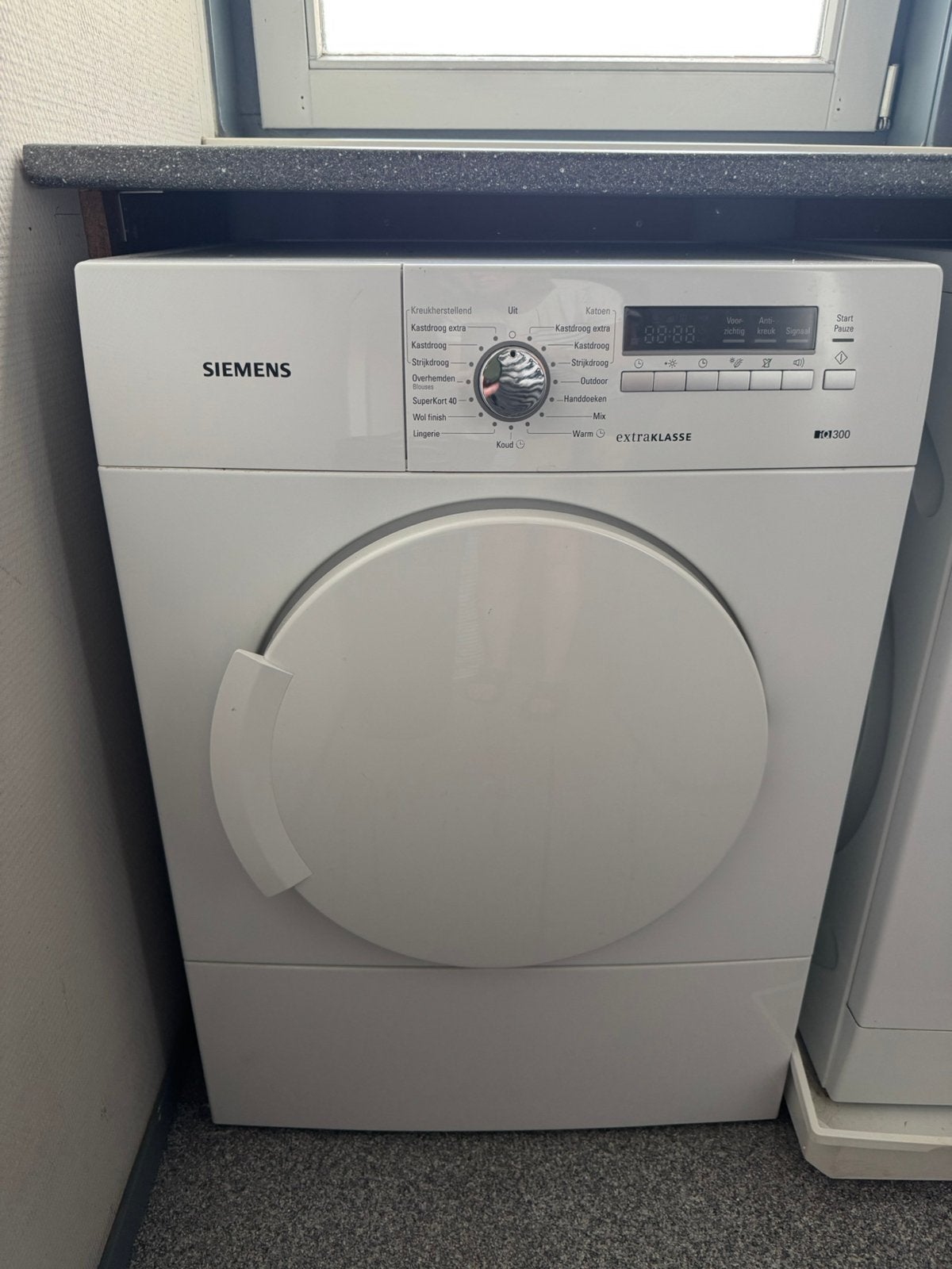 Siemens wasdroger, iQ300 extra klasse., Ophalen, 6 tot 8 kg, Gebruikt, Minder dan 85 cm