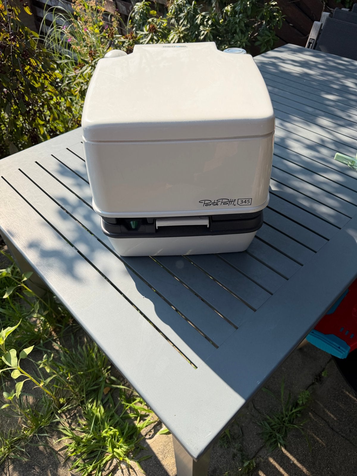 Thetford Porta Potti 345 draagbaar toilet, Caravans en Kamperen, Ophalen, Gebruikt