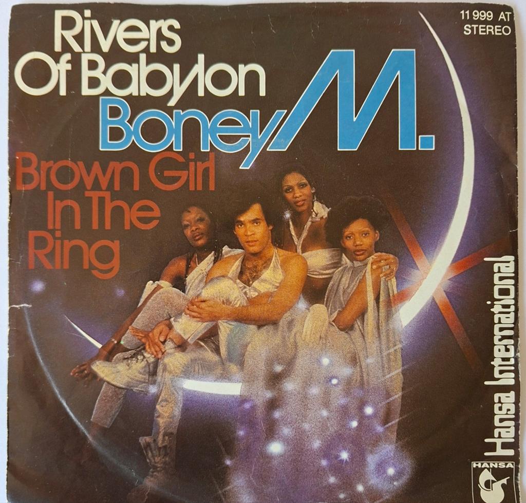 Boney M    Rivers of Babylon/ Brown girl in the ring, Gebruikt, 7 inch, Single, Ophalen of Verzenden