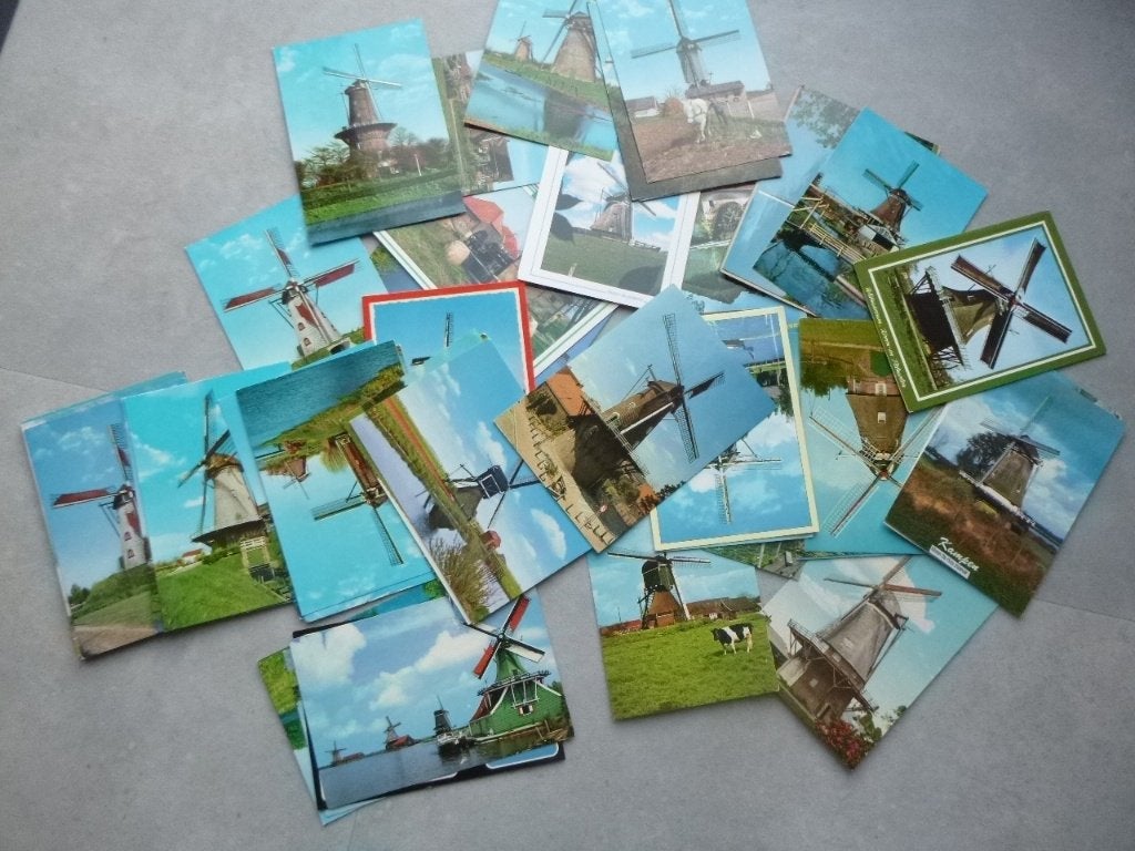 verzameling 140 ansicht kaarten molen gelopen/ongelopen, Verzamelen, Verzenden, 1980 tot heden, Noord-Brabant
