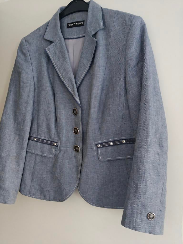 Gerry Weber blazer, Blauw, Maat 42/44 (L), Nieuw, Ophalen of Verzenden