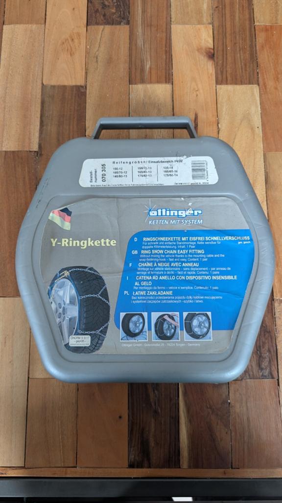Ottinger Y-Ringkette sneeuwkettingen 12-14 inch, Auto diversen, Sneeuwkettingen, Ophalen of Verzenden, Zo goed als nieuw