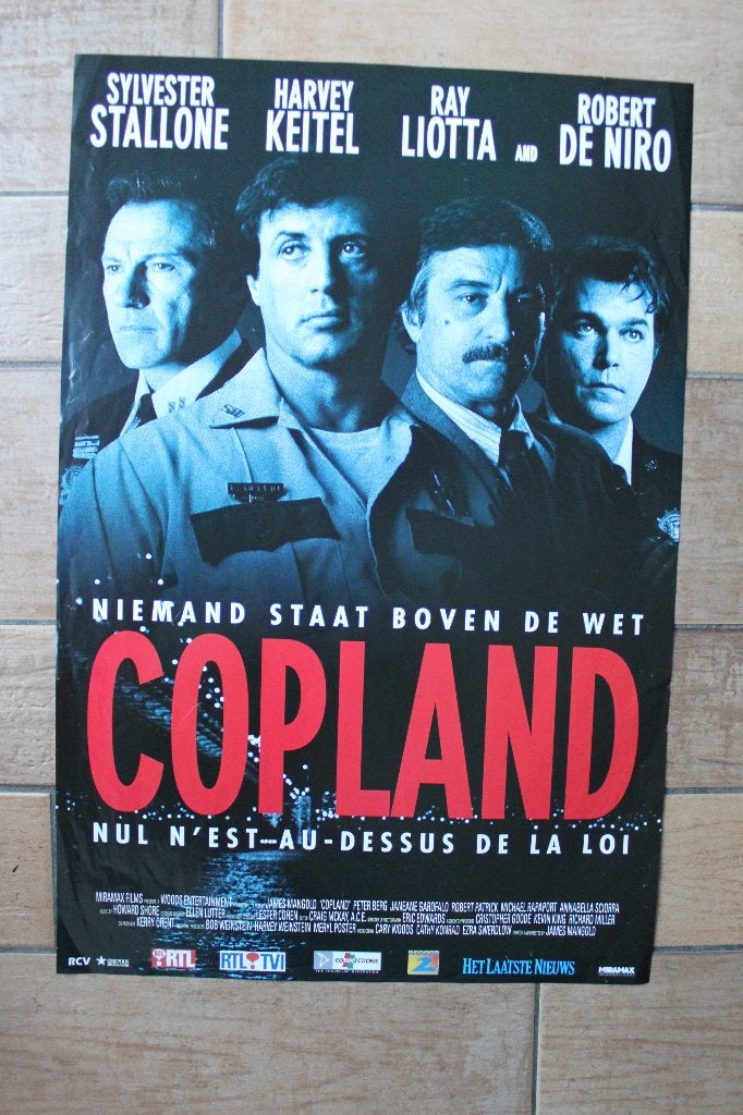 filmaffiche Sylvester Stallone Copland 1997 filmposter, Rechthoekig Staand, Ophalen of Verzenden, Zo goed als nieuw, A1 t/m A3