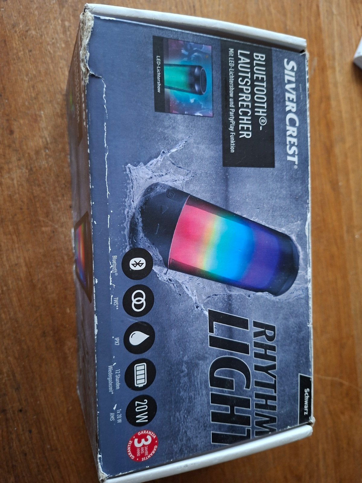 SilverCrest Bluetooth Speaker met LED-Lichtshow, Overige merken, Overige typen, Ophalen of Verzenden, Zo goed als nieuw