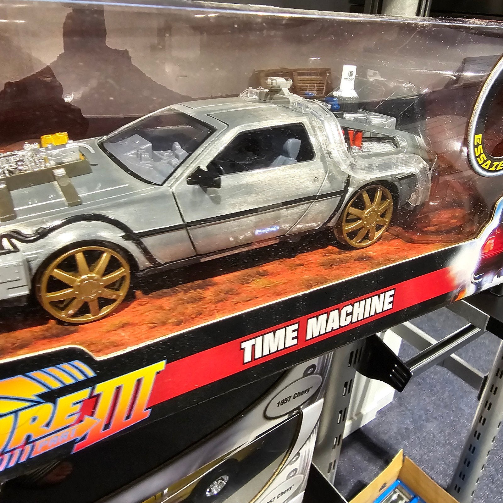 Back to the Future III Time Machine DeLorean 1/24, Jada, Nieuw, Ophalen of Verzenden, Onb