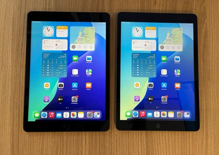 2x Apple iPad 7 incl hoesje, Computers en Software, 10 inch, 32 GB, Apple iPad, Ophalen of Verzenden