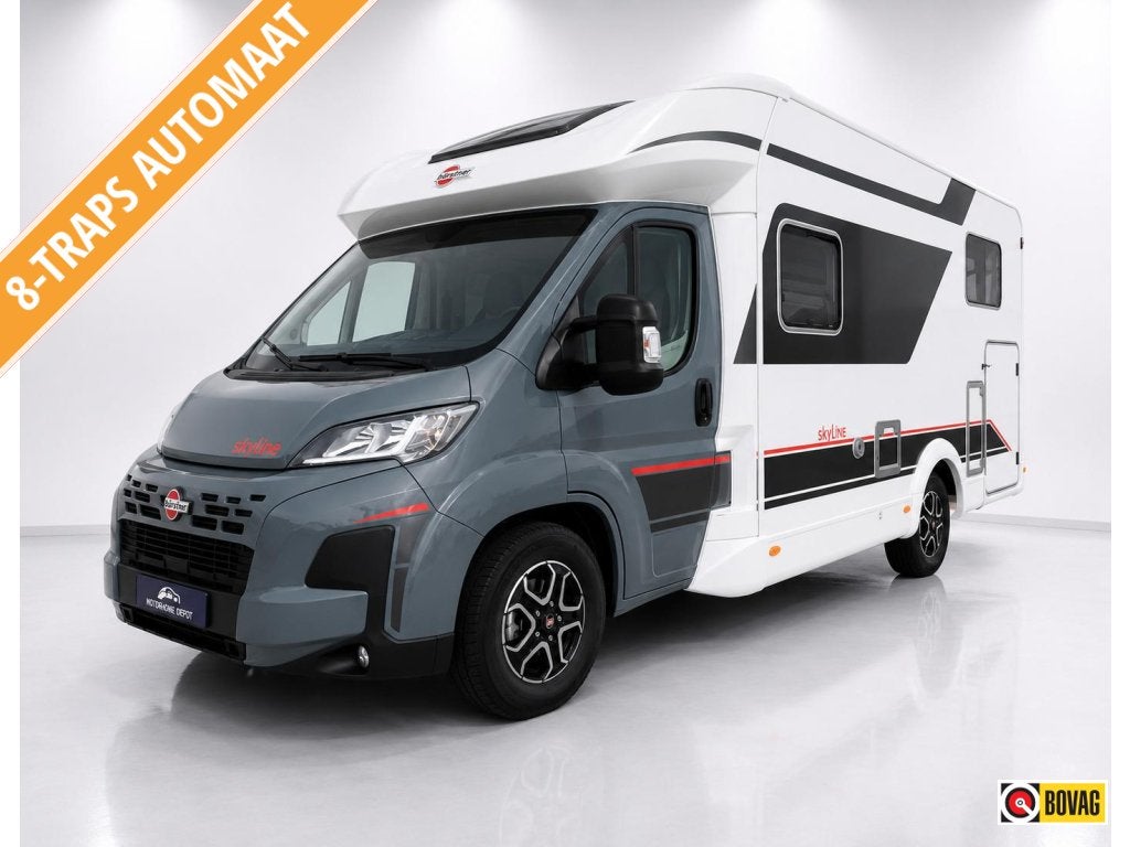 Bürstner Lyseo Time T Skyline 690 Skyline kan naar, Caravans en Kamperen, Automaat, Ringverwarming, Fiat, Bedrijf