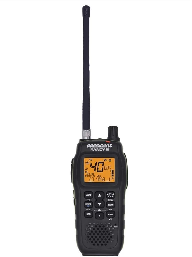President Randy III CB Radio Portofoon, Ophalen, 5 tot 15 km, Zo goed als nieuw, Portofoon of Walkie-talkie