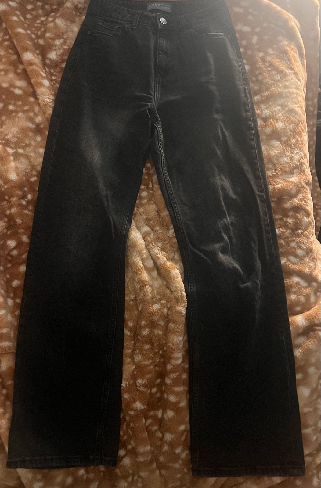 Zwarte Straight Leg Jeans Maat XS, Ophalen of Verzenden, Zo goed als nieuw, Zwart, W27 (confectie 34) of kleiner