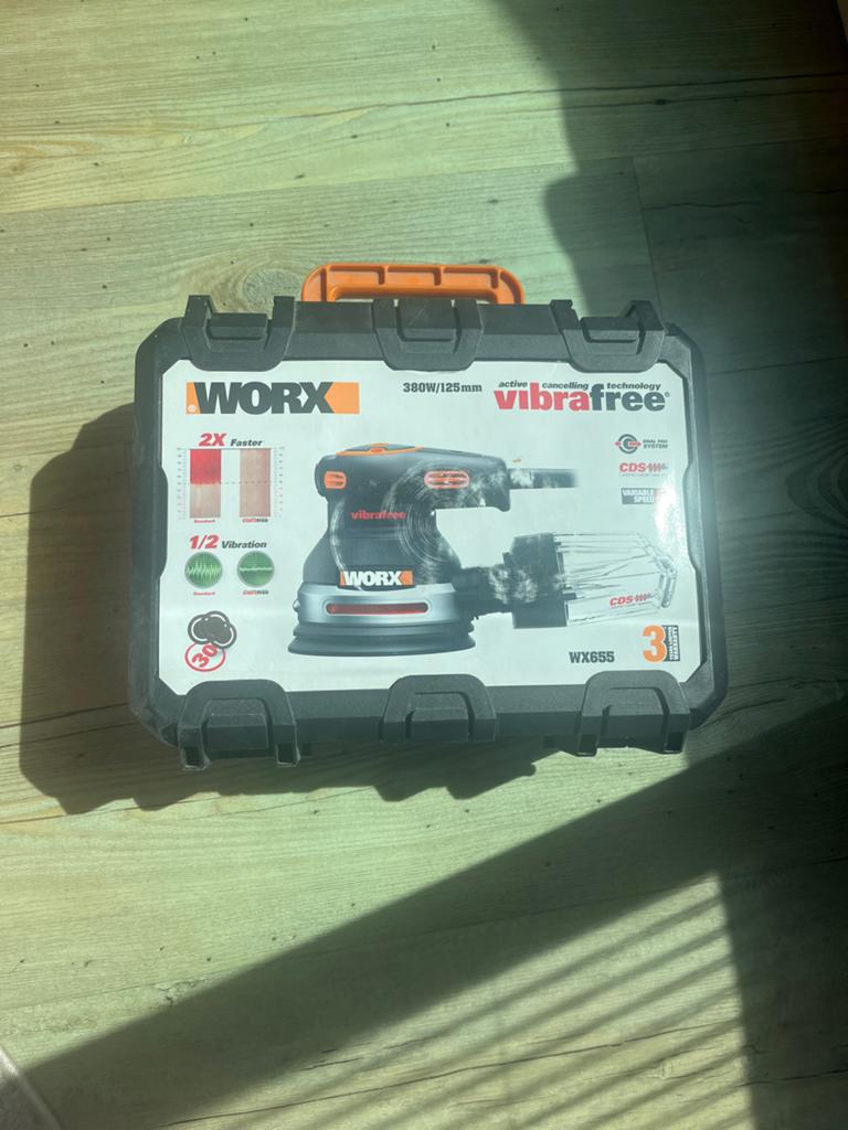Worx WX655 Excentrische Schuurmachine - Goede staat, Complee, Doe-het-zelf en Verbouw, Gereedschap | Schuurmachines, Ophalen of Verzenden