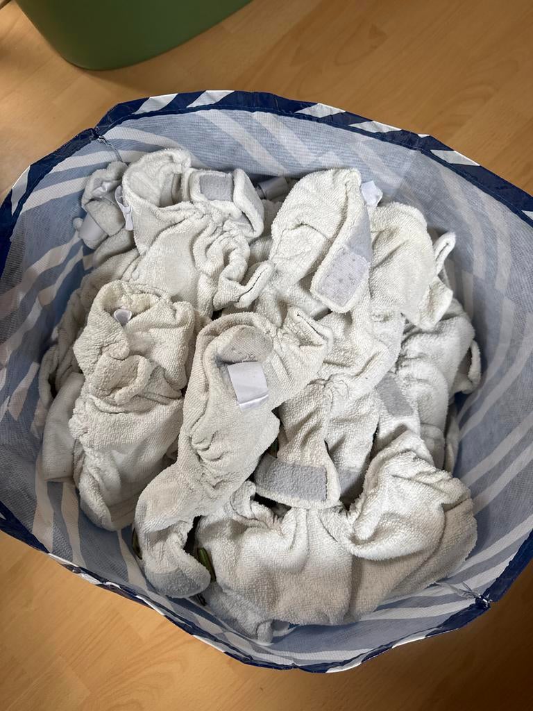 Wasbare newbornluiers Little Lamb maat 1, Ophalen of Verzenden, Gebruikt