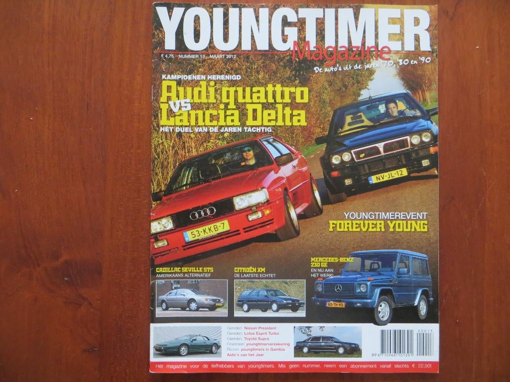 Youngtimer Magazine 13 (maart 2012) Audi quattro, Delta Int., Ophalen of Verzenden, Nieuw, Audi