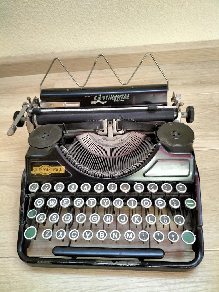 Mooie antieke Continental typemachine schrijfmachine, Diversen, Typemachines, Ophalen, Gebruikt
