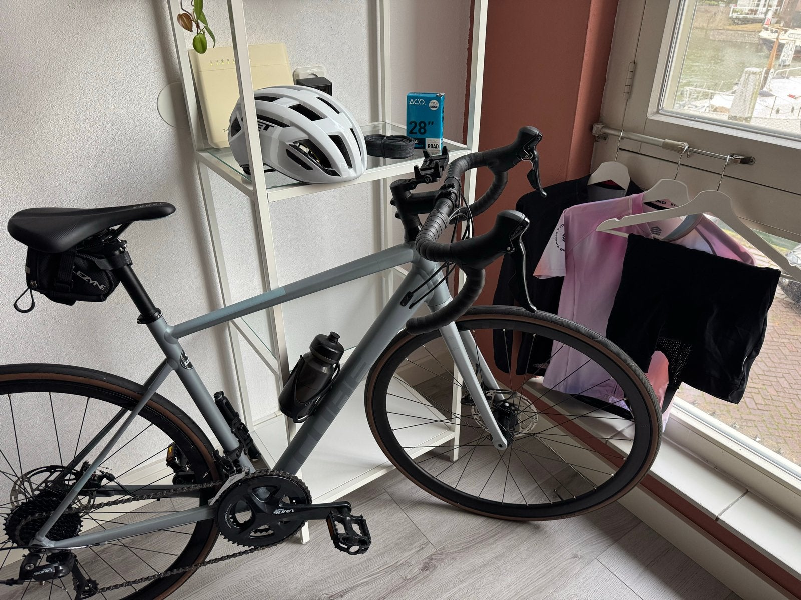 Complete Wielrenset: Cube Axial WS Pro met Accessoires, Ophalen, Zo goed als nieuw
