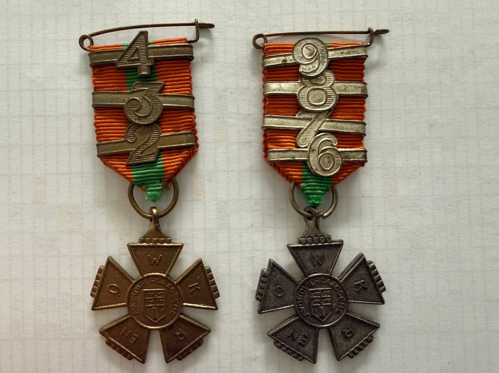 Medaille avondvierdaagse, brons en zilver., Verzamelen, Ophalen of Verzenden, Zo goed als nieuw, Overige onderwerpen