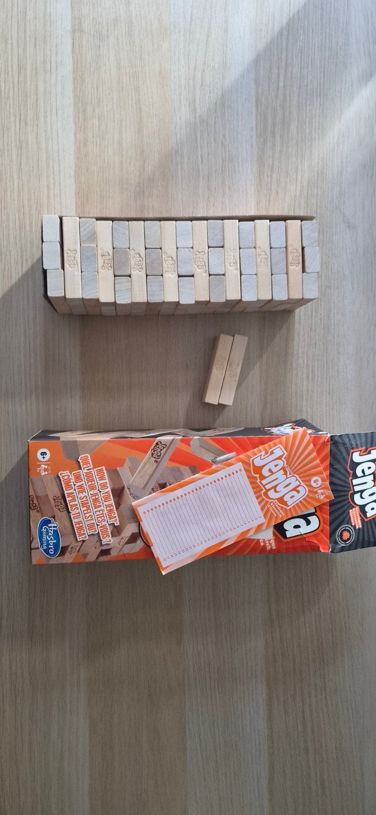 Jenga - Het klassieke stapelspel voor jong en oud, Een of twee spelers, Ophalen of Verzenden, Gebruikt, Hasbro