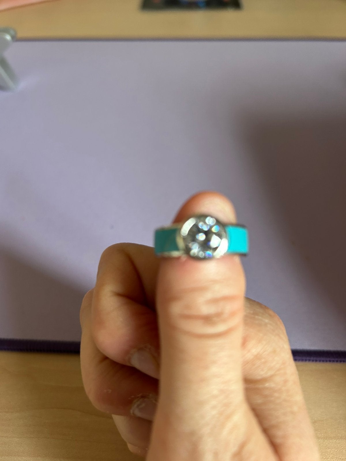 Zinzi ring turqoise met steen maat 17, Nieuw, Ophalen of Verzenden, 17 tot 18, Dame