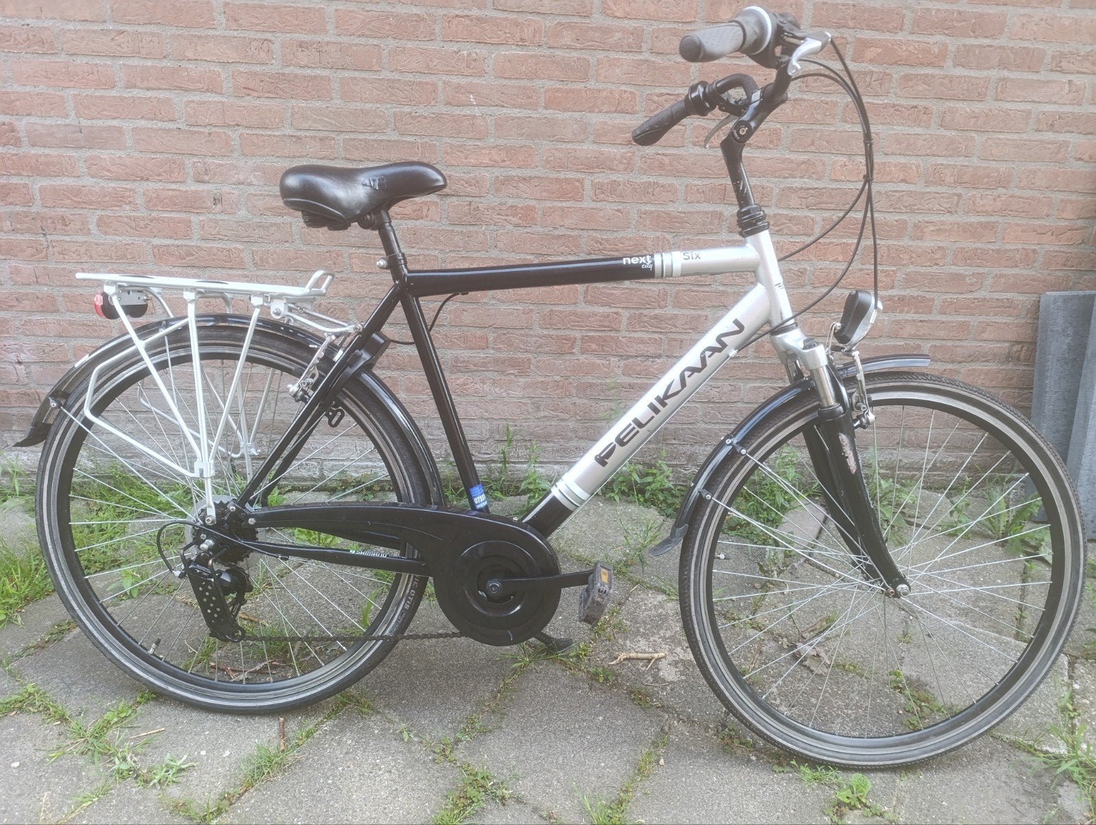 Herenfiets Pelikaan, Fietsen en Brommers, Fietsen | Heren | Sportfietsen en Toerfietsen, Gebruikt, 53 tot 57 cm, Ophalen, Overige merken