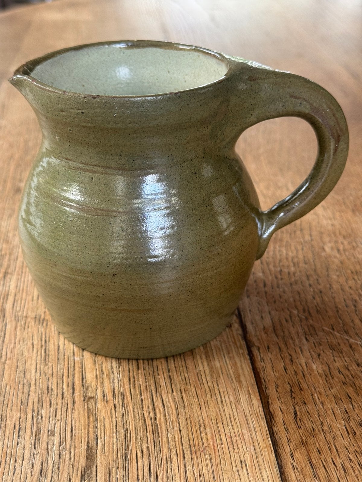 Handgemaakte vintage studio pottery kannetje / vaasje, Ophalen of Verzenden