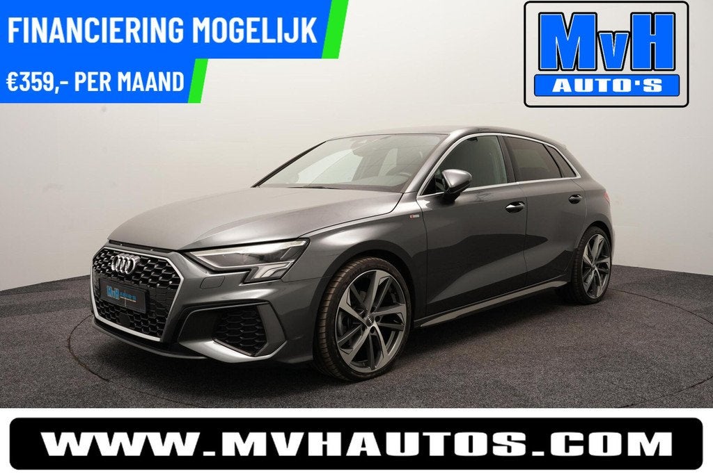 Audi A3 Sportback 30 TFSI S-Line|MATRIX-LED|ACC|19INCH|NAP, Gebruikt, Euro 6, Met garantie (alle), Leder en Stof