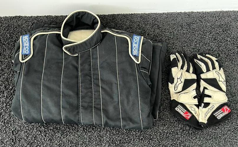 Sparco Sprint overall met Alpinestars Tech1-Z handschoenen, Ophalen of Verzenden, Gebruikt