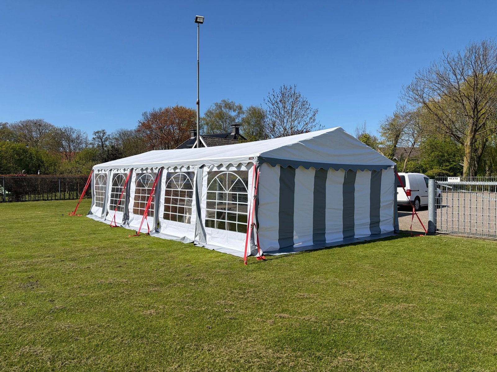 Partytent 5x10m, Ophalen, Gebruikt, Partytent, 4 tot 6 meter