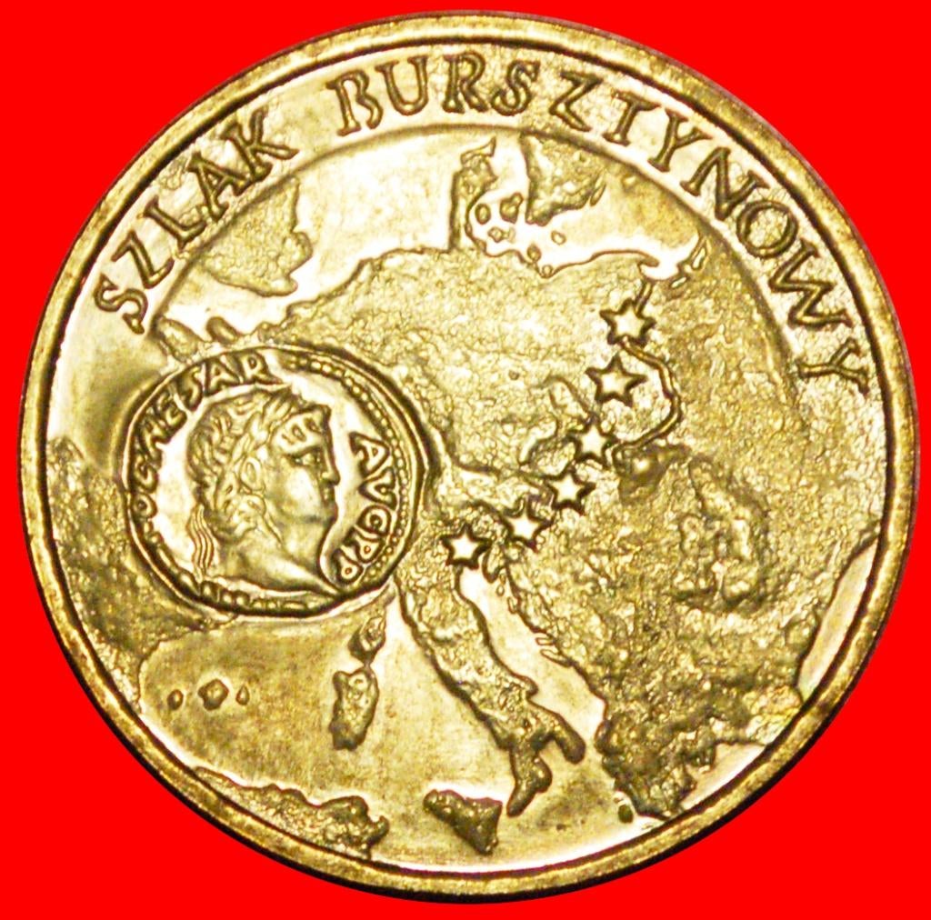 Ⰺ NERO SILVER D.(67-68 CE): POLAND 2 ZLOTYS 2001 NORDIC GOLD, Ophalen of Verzenden, Polen, Losse munt