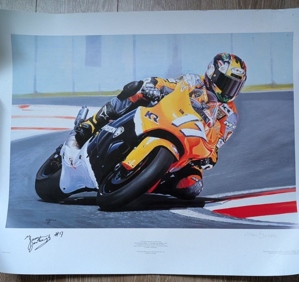 Gesigneerde poster van Jurgen van den Goorbergh., Verzamelen, Ophalen, Deurposter of groter, Rechthoekig Liggend, Zo goed als nieuw