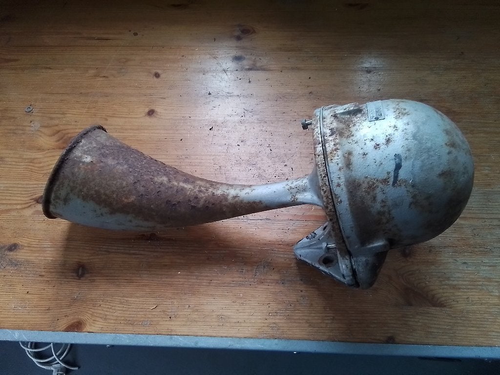 Oude antieke elektrische hoorn, Ophalen of Verzenden
