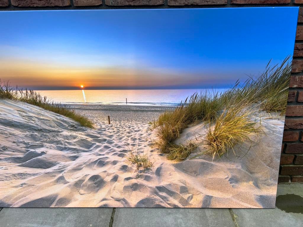 Canvas zee/ strand xl afhaal €10,-, Ophalen, Zo goed als nieuw, Schilderij, 100 tot 125 cm