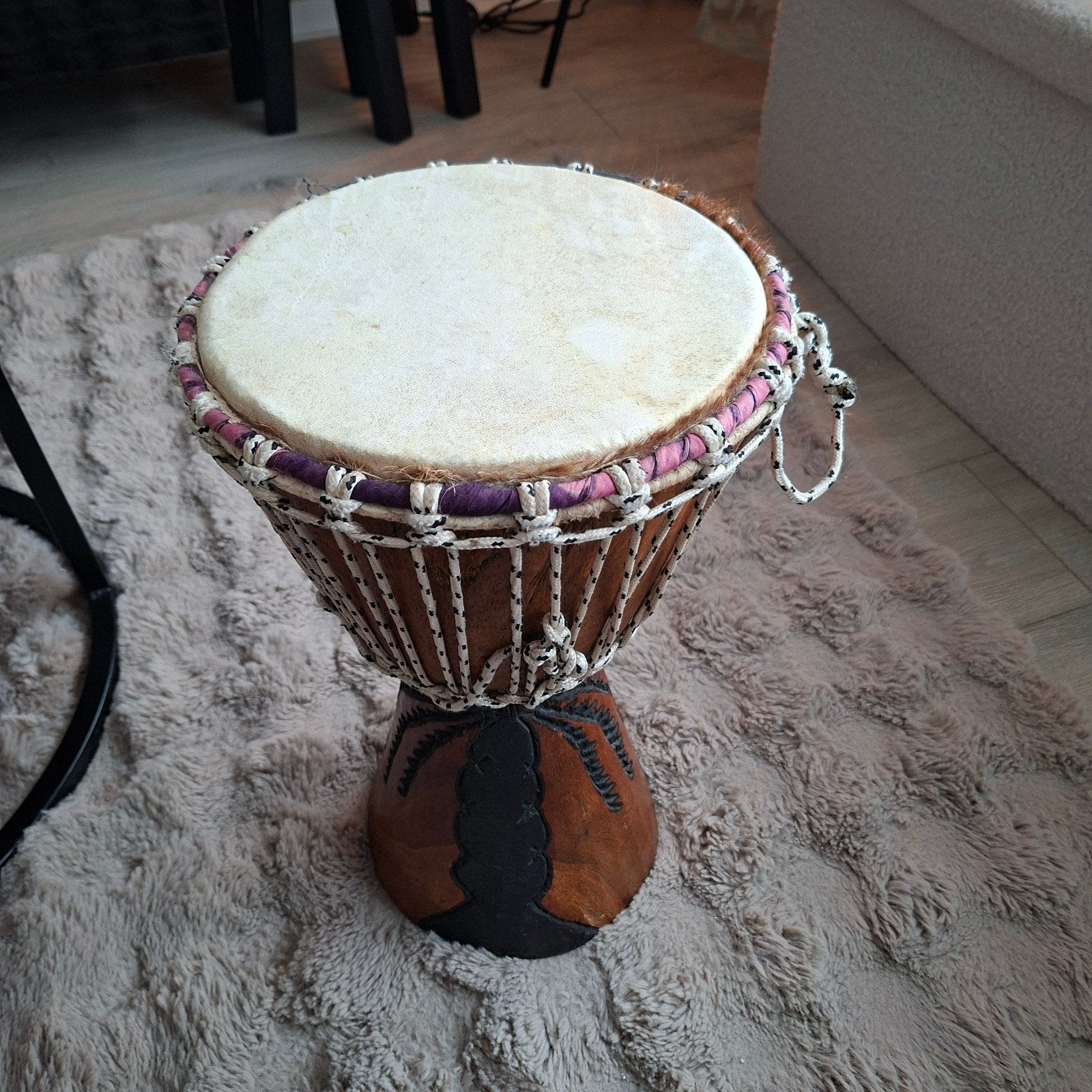 Mooie Djembe - Handgemaakt en in goede staat, Ophalen, Gebruikt, Trommel