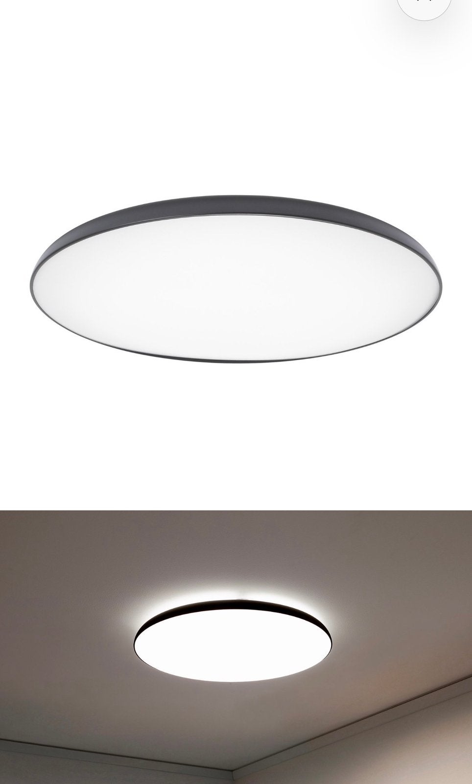 Nymane ikea plafonierre, Inclusief lichtbron, Modern, Zwart, Overige fittingen