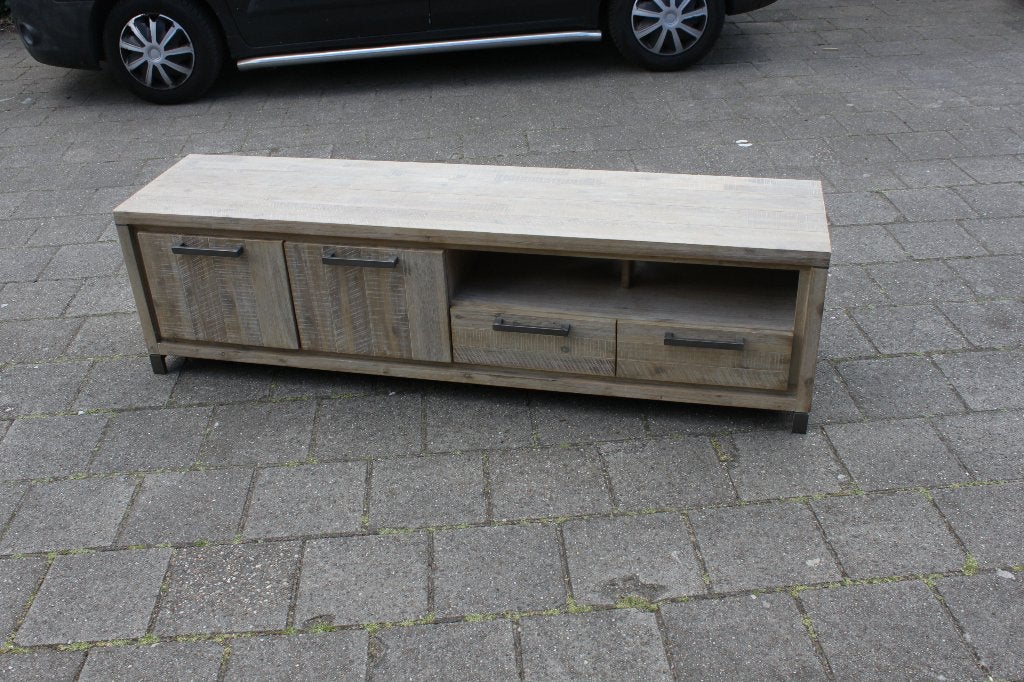 TV meubel hout, Ophalen, Gebruikt, 150 tot 200 cm, Minder dan 100 cm
