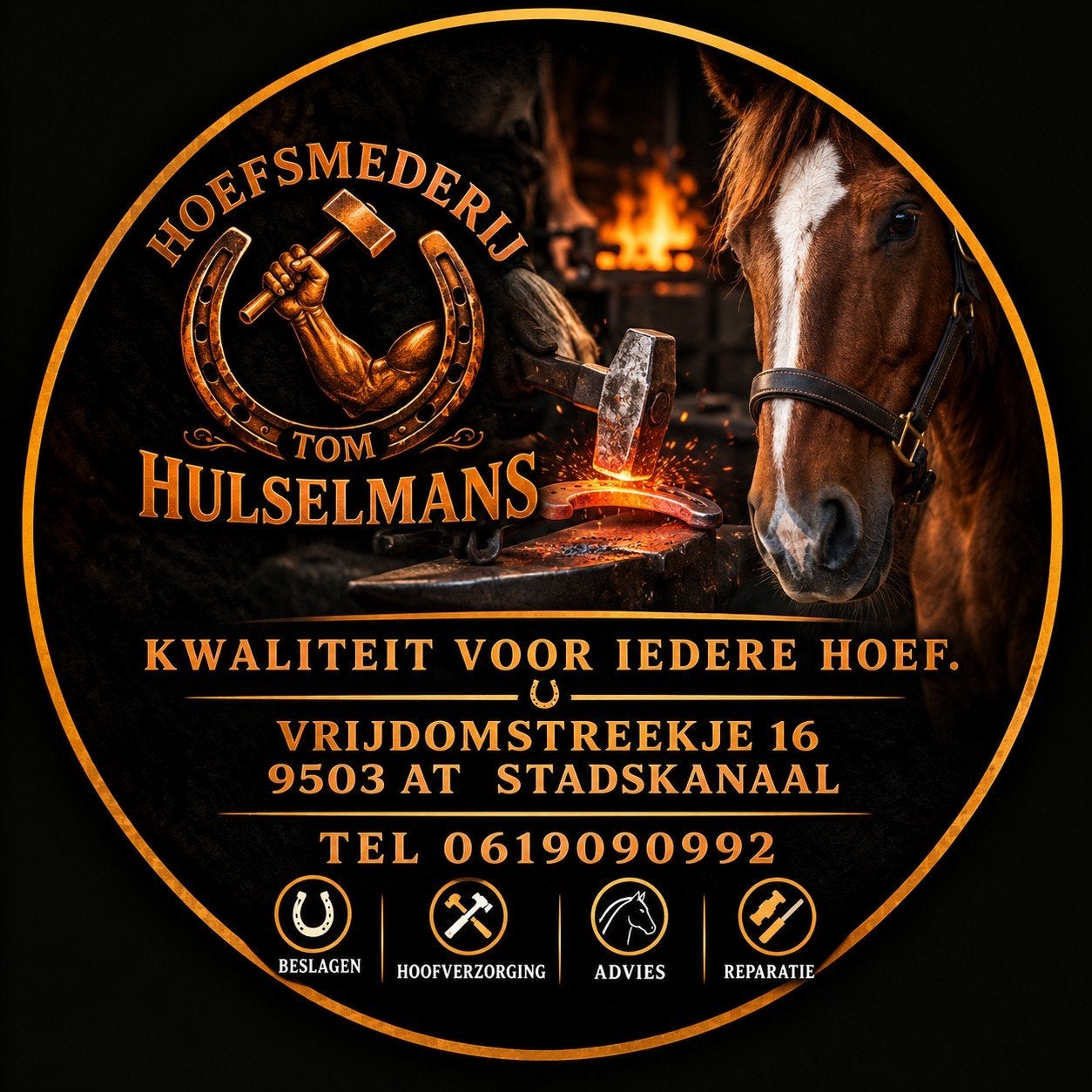 🐴 Hoefsmederij Tom Hulselmans – Stadskanaal & omgeving